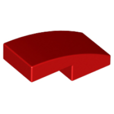 LEGO 11477 Red Slope, Curved 2 x 1 No Studs*